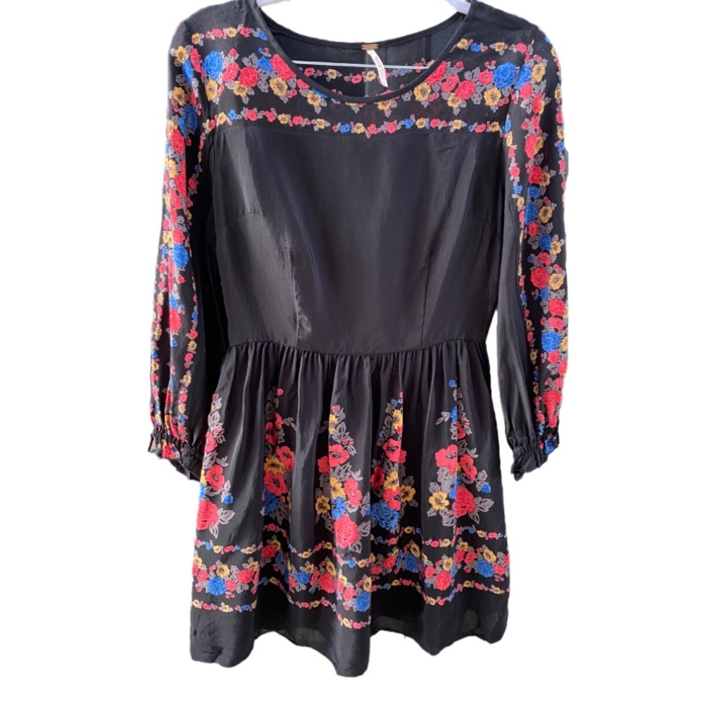Free People Age of Aquarius floral peasant dress 0 - Picture 6 of 11